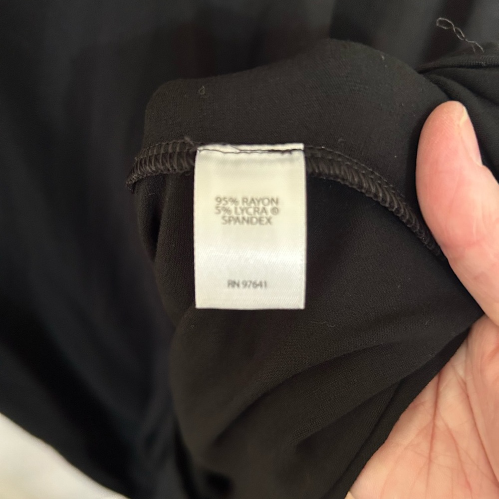 J. Jill Wearever Collection Black Dress Size M - Picture 3 of 6